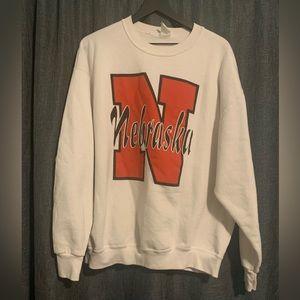 Off white vintage nebraska Huskers crewneck sweatshirt